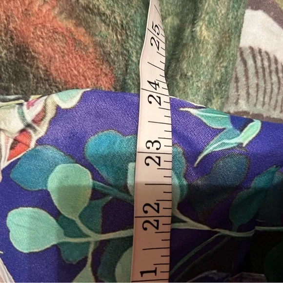 Anthropologie Blue Floral Maxi Dress - Picture 6 of 6